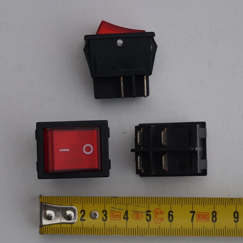 C5120409 PULSADOR BIPOLAR LUMINOSO ROJO 220V