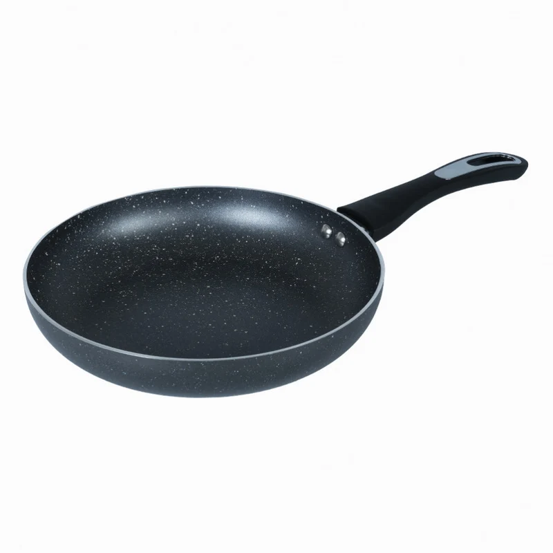 Impex Royal Granite nonstick Fry pan 28 cm (RFP28G) with 5-Layer Granite Coating, Induction Base Frypan Compatible for Induction, Electric and Gas Stove Tops Having 1 Year Warranty (Grey)