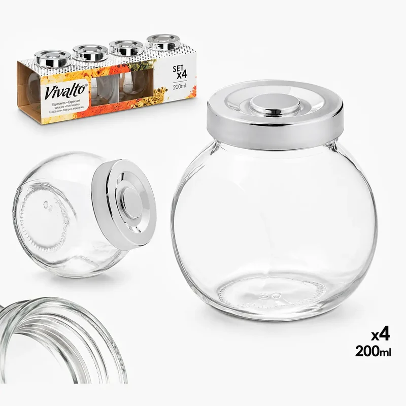 SET 4 ESPECIEROS 200ML