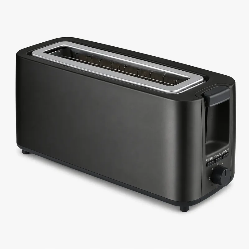 TOSTADORA 2 RANURAS 900W NEGRA MATE KUKEN