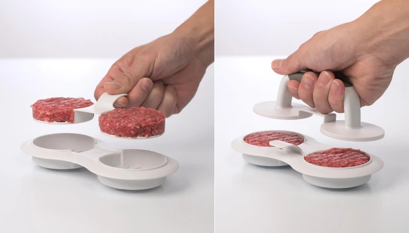 MOLDE DOBLE MINI HAMBURGUESAS PROGRESSVE