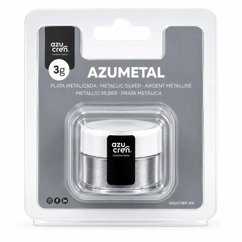 COLORANTE EN POLVO PLATA METALIZADO 3G AZUMETAL