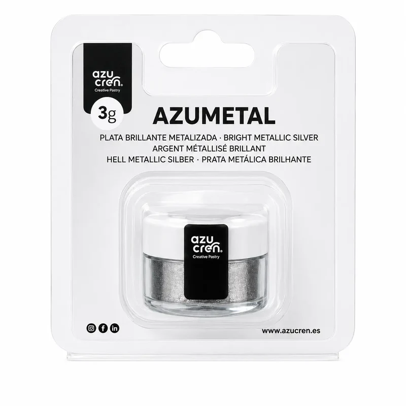 COLORANTE EN POLVO PLATA BRILLANTE METALIZADA 3G AZUMETAL