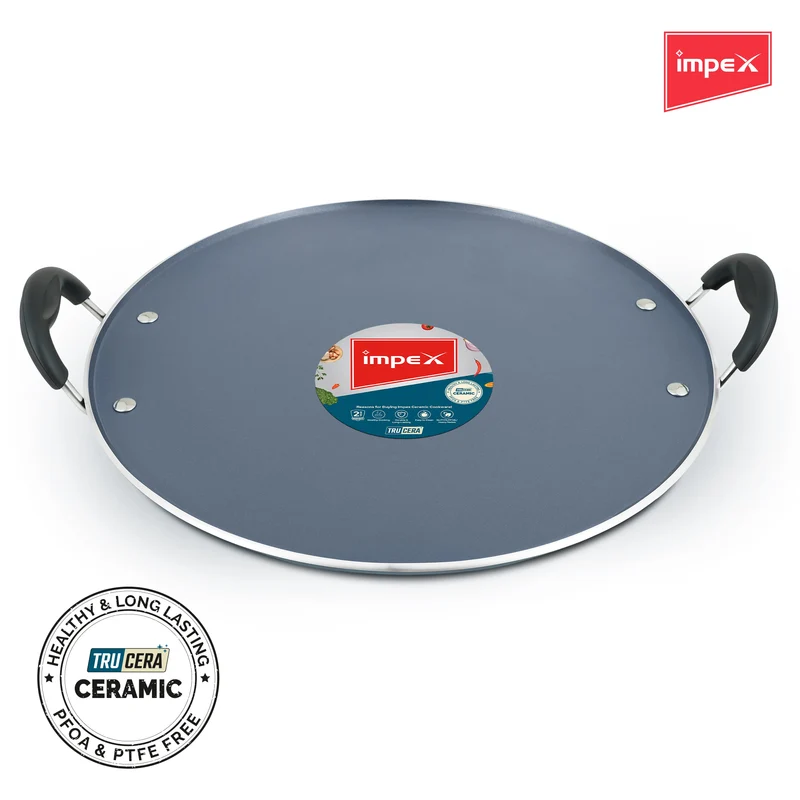 CPT 33G TRUCERA Multipurpose Tawa 33 cm with Ceramic Non-Stick Coating | Induction Base | 2-Year Warranty
