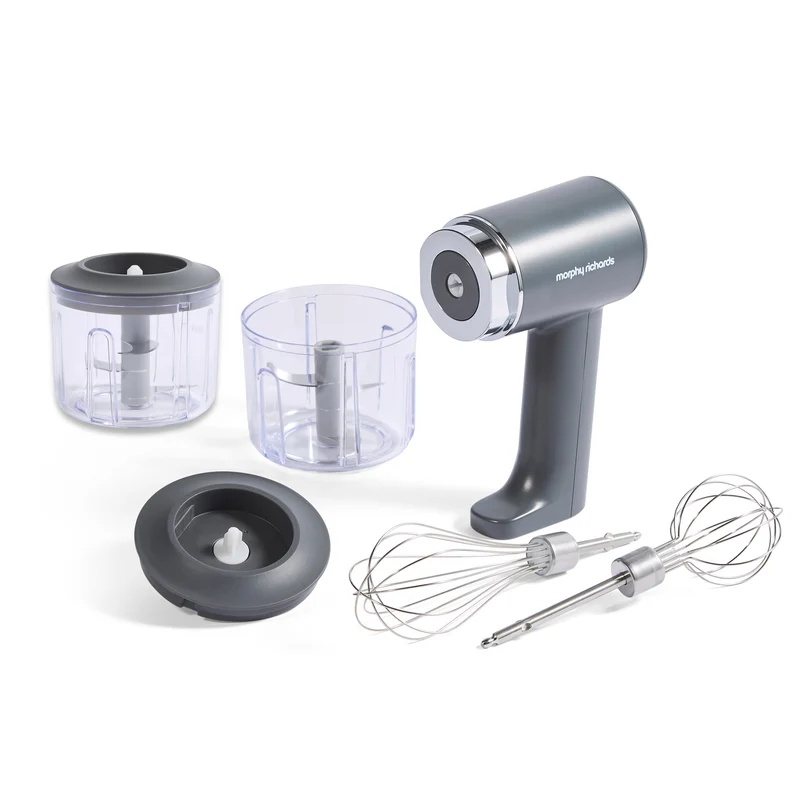 2-in-1 Rechargeable Cordless Hand Mixer & Chopper