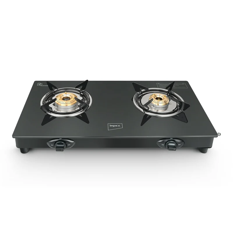 Hot Deal Kitchen Combo | 2-Burner Glass Top Gas Stove + 26cm Non-Stick Pathiri Pan | Induction Base | Everyday Cooking Essentials