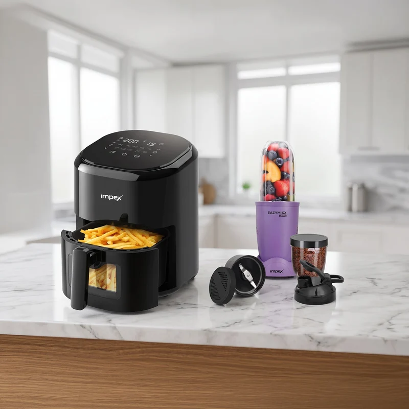 Healthy Combo - 4.5L Airfryer + Blender With 2 jars