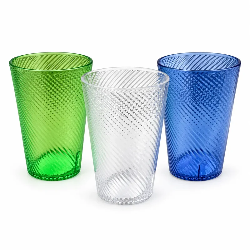 VASO 40CL TWIST STDOS TR-AZ-VERDE