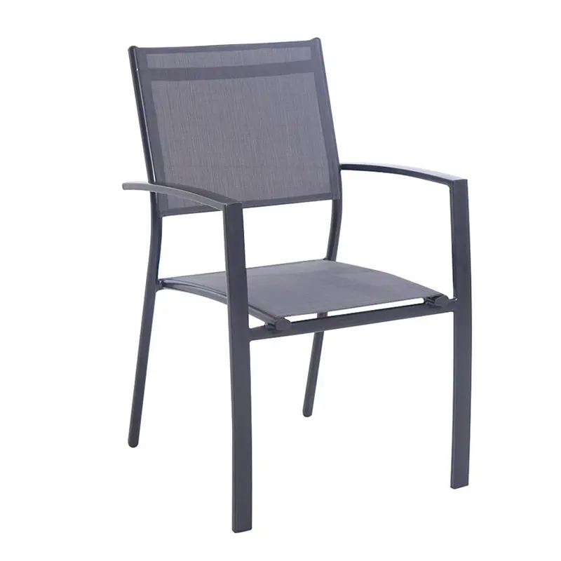 SET 2 SILLONES PARMA ALUMINIO/TEXTILENE
