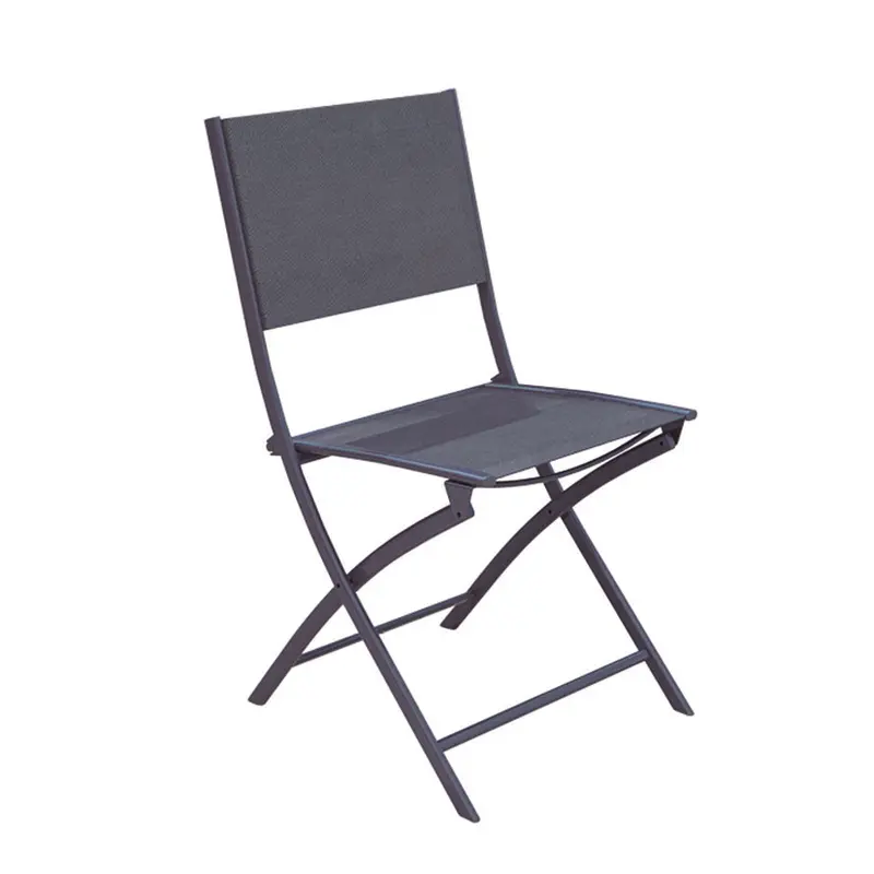 SET 4 SILLAS PLEGABLES ACERO/TEXTILENE