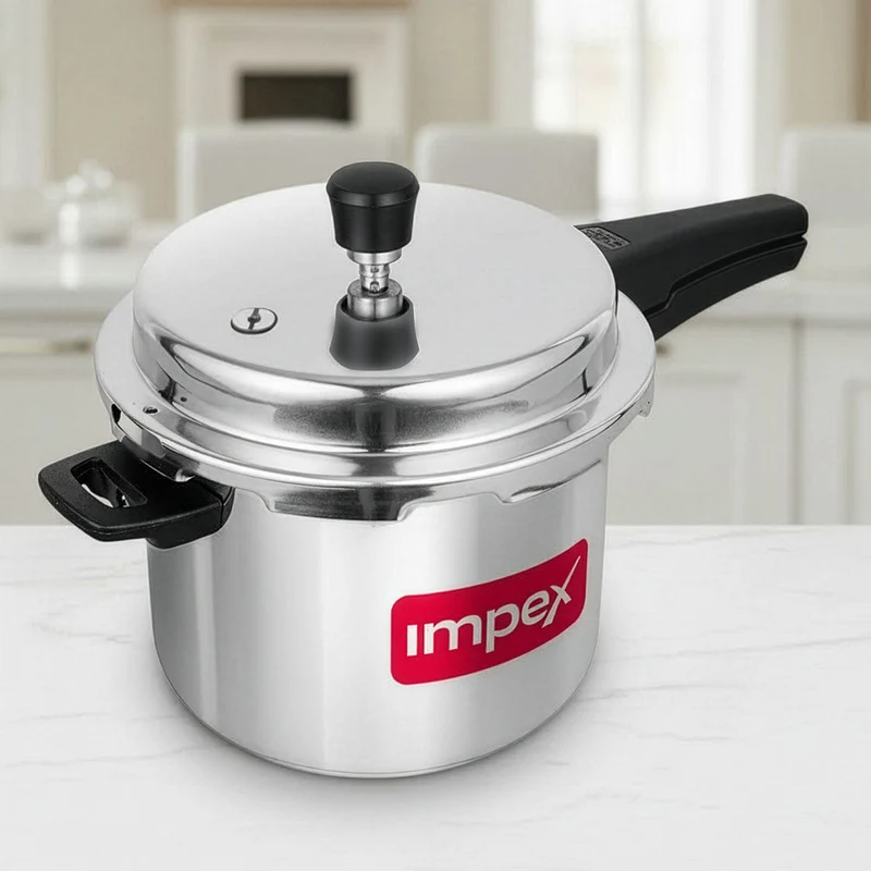 EP5 5 Litre Stainless Steel Pressure Cooker | Sandwich Bottom | Gas & Induction Compatible | 5 Year Warranty