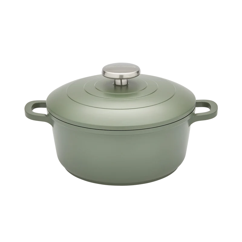 20cm Cast Aluminium Casserole Dish - Green
