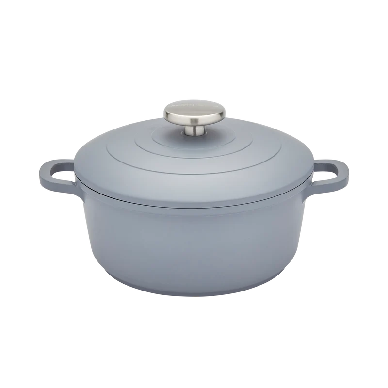 20cm Cast Aluminium Casserole Dish - Grey