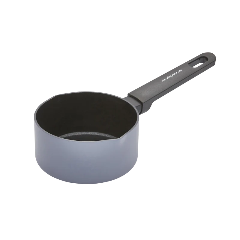 14cm Recycled Aluminium Milk Pan - Grey