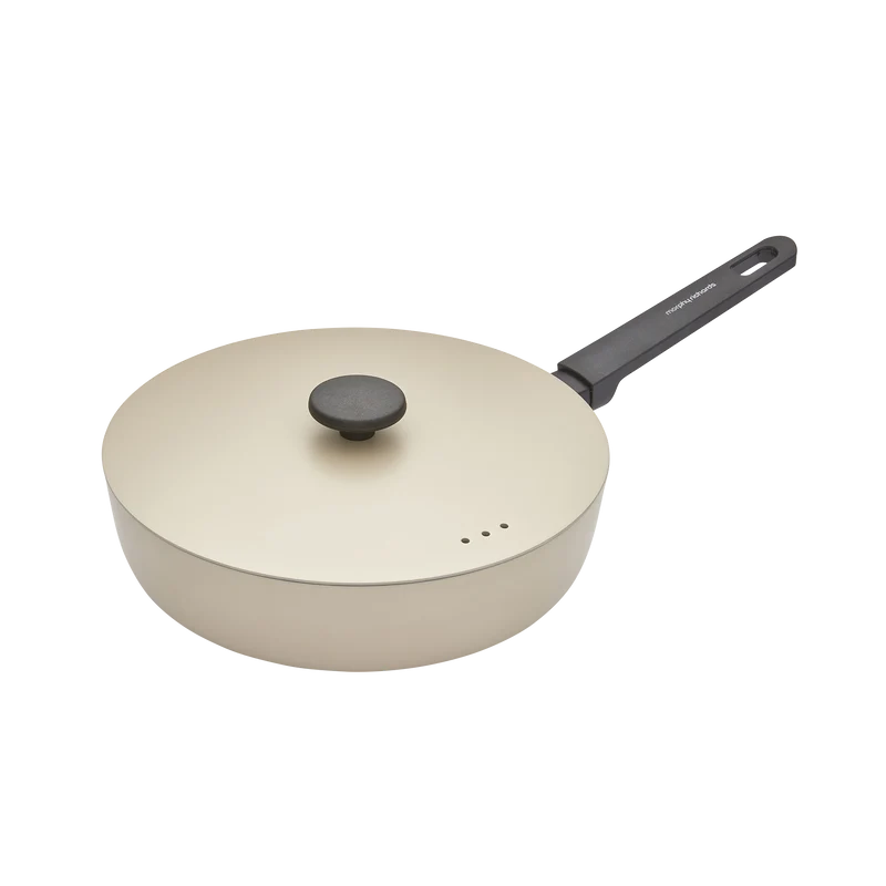 28cm Forged Aluminium Saute Pan - Cream