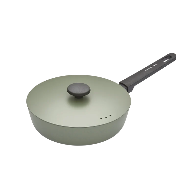24cm Forged Aluminium Saute Pan - Green