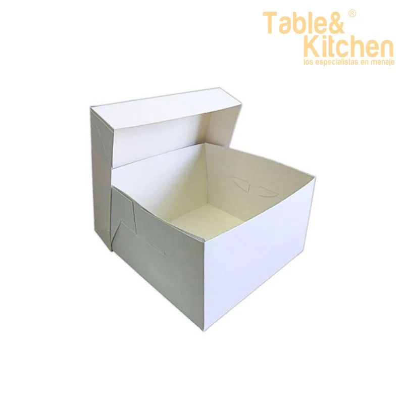 CAJA TARTA BLANCA 25X25X15CM