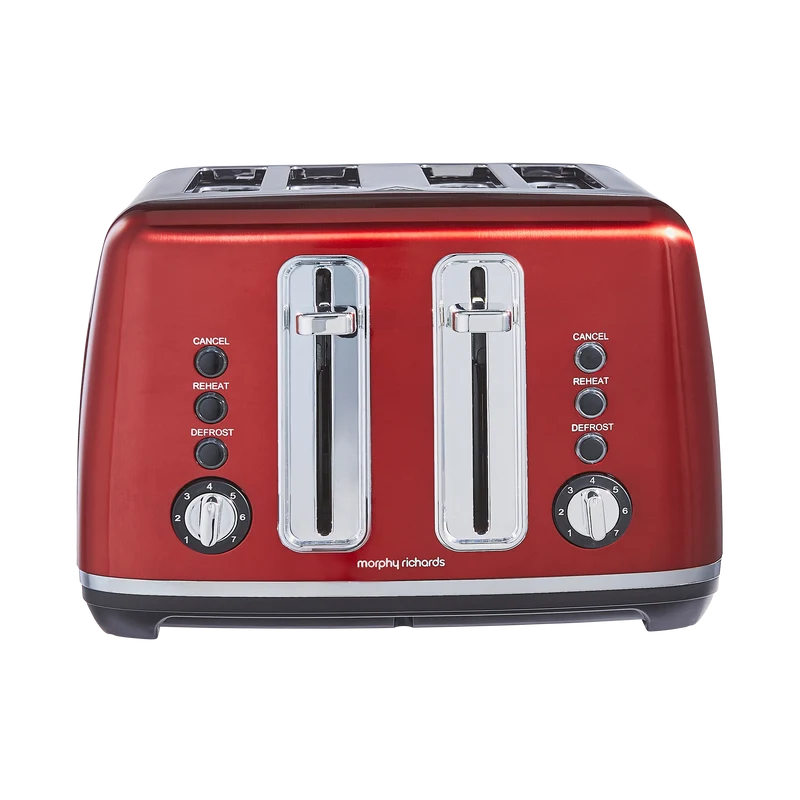 Accents 4-Slice Toaster - Red