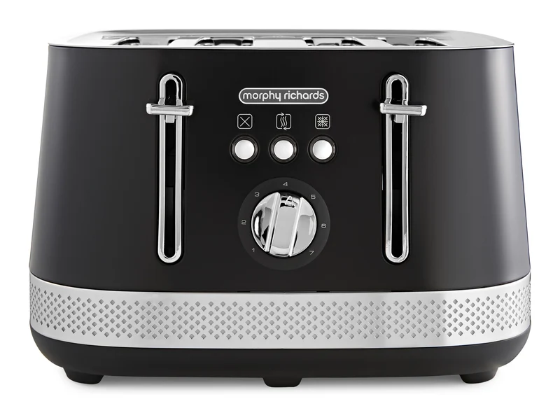 Illumination Black 4-Slice Toaster