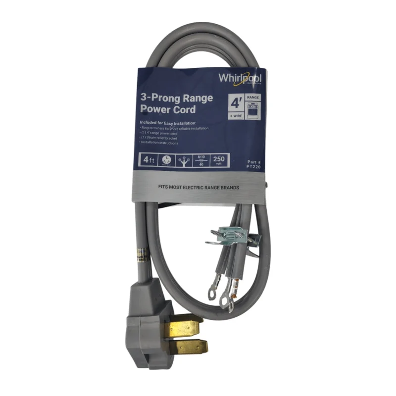 Whirlpool Cable Universal de Alimentación de Corriente 220V, CABLE-ESTUFA