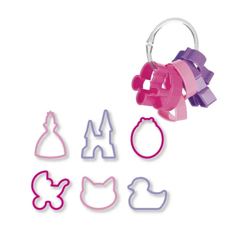 SET 6 CORTAPASTAS DELICIA KIDS PRINCESAS