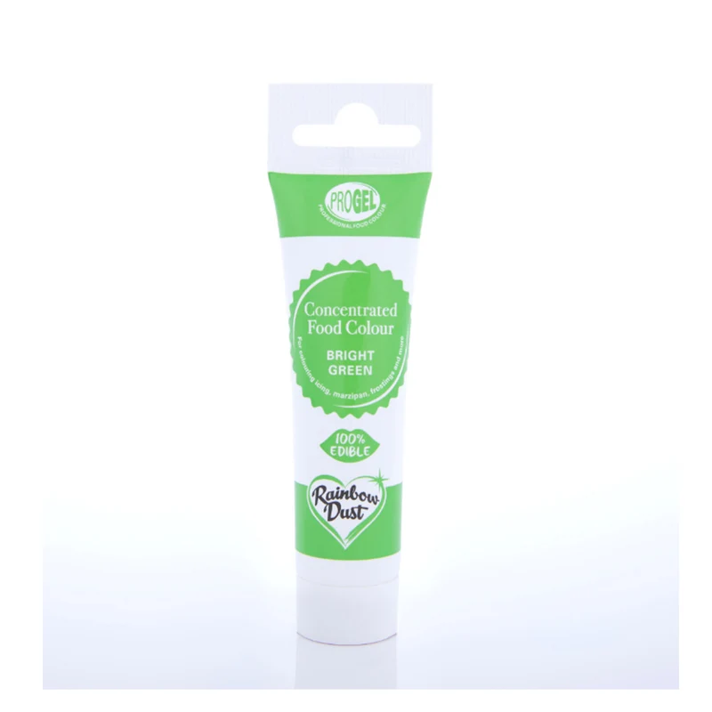 COLORANTE EN GEL PROGEL VERDE BRILLANTE RAINBOW DUST