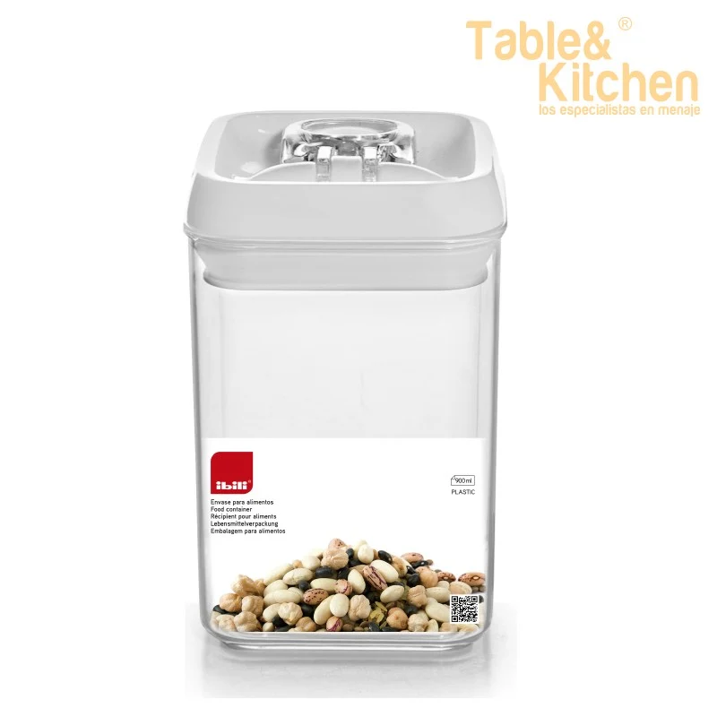 BOTE HERMETICO SQUARE 900ML IBILI