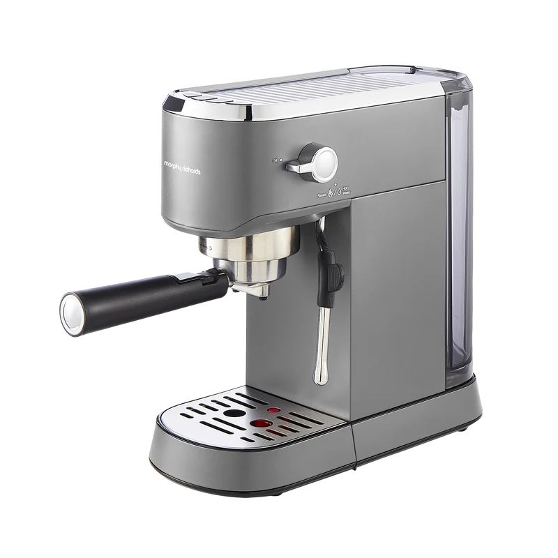 Traditional Compact Pump Espresso Coffee Machine - Grey