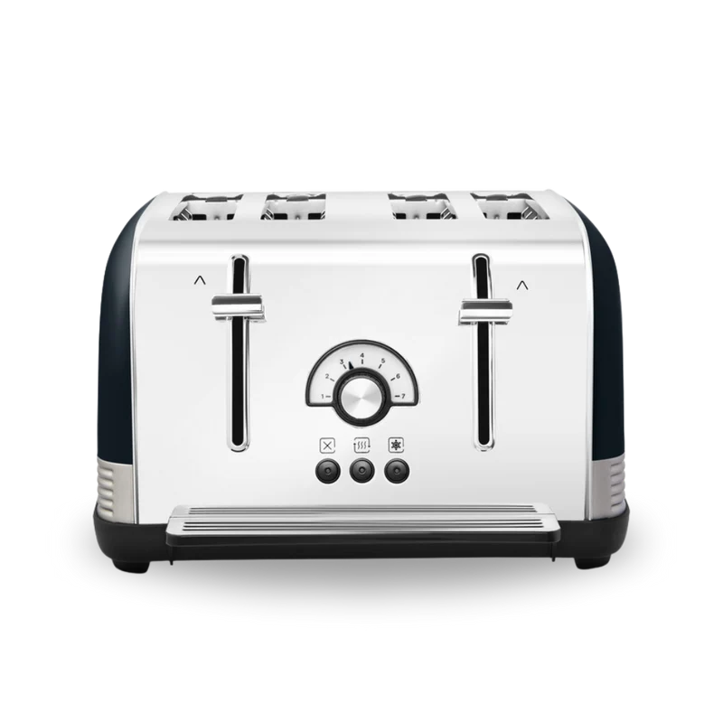 Venture Retro Black 4 Slice Toaster - Onyx