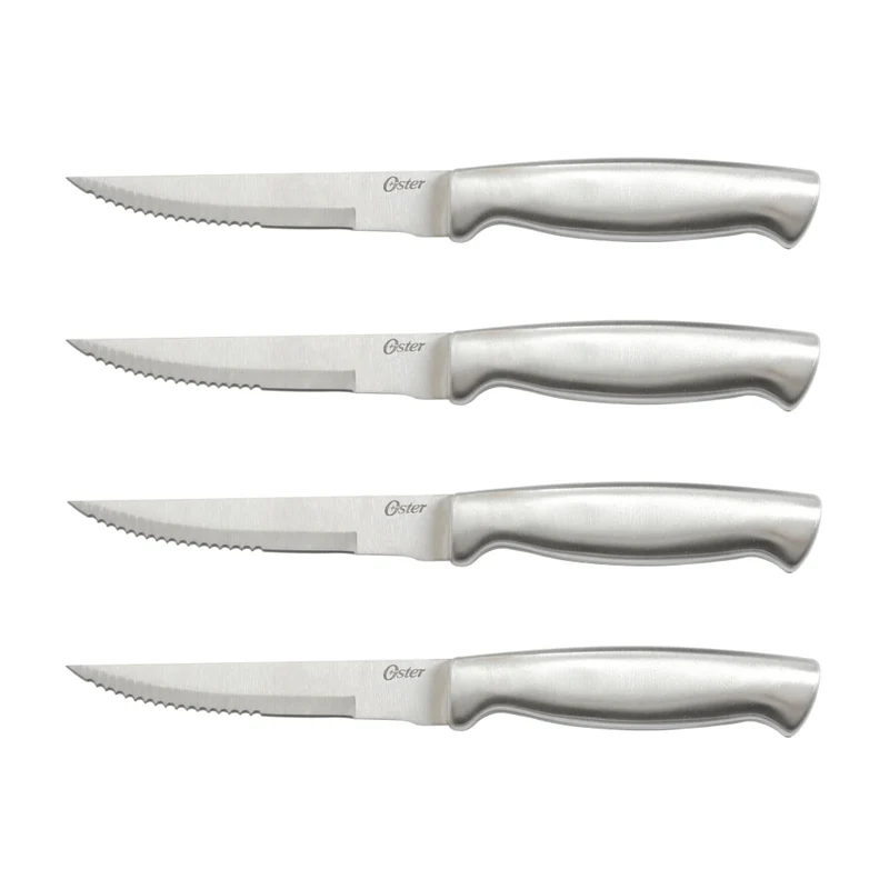 Oster Set de Cuchillos para Carnes de Acero Inoxidable Baldwyn, 4 Piezas