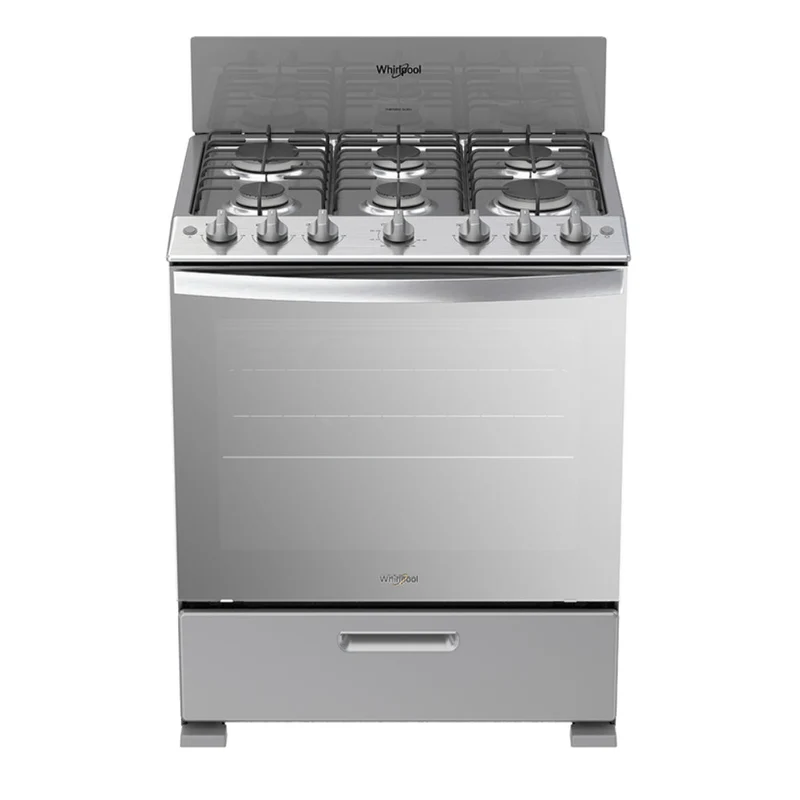 Whirlpool Cocina de Gas 30" Acero Inoxidable (LWFR3200D)