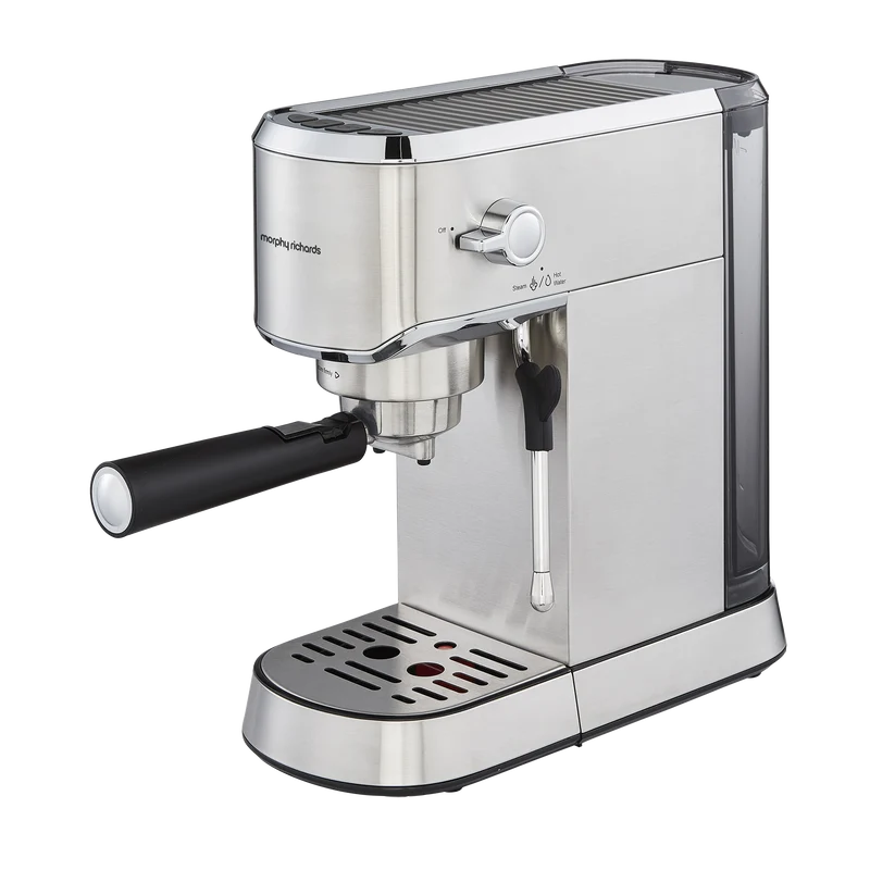 Traditional Compact Pump Espresso Machine - Stainless Steel