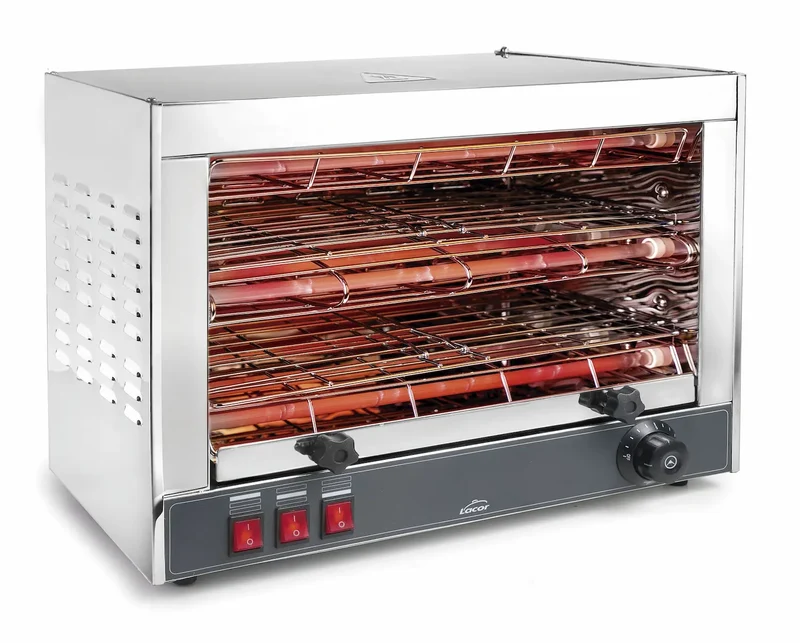 TOSTADOR ELEC HORIZONTAL DOBLE PRO INOX