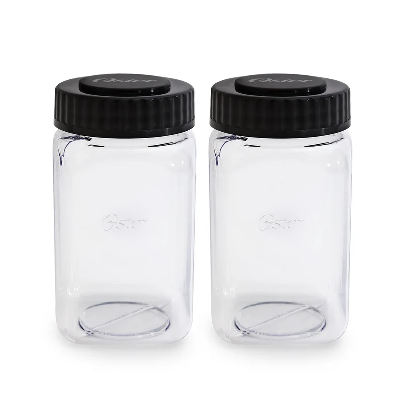 Oster Set Mini Jarras de Plástico Resistente 500 Ml, 2 Piezas