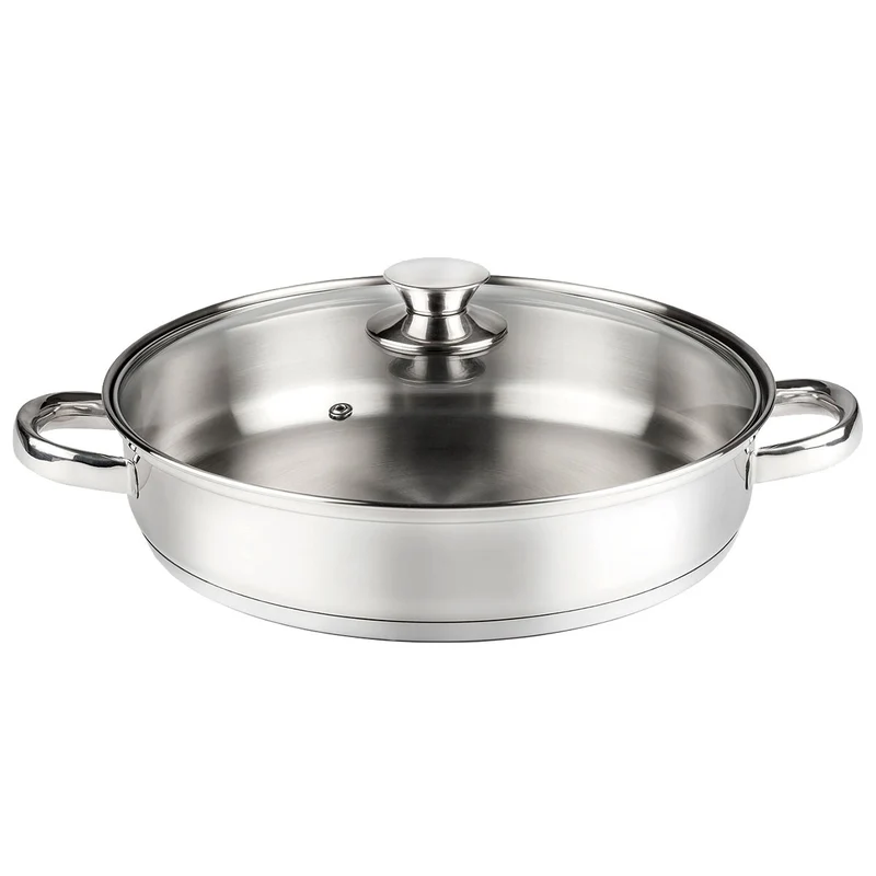 TARTERA INOX 18/10 FONDO CAPSULADO INDUCCION 32 CM