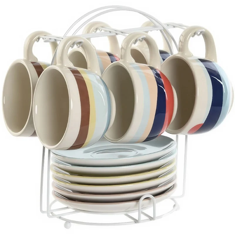 SET DE CAFE 6 PIEZAS 20X18X20CM 180ML