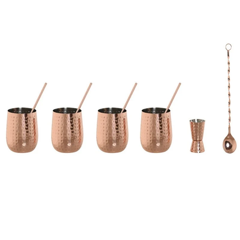 SET COCTEL INOX 10 PIEZAS