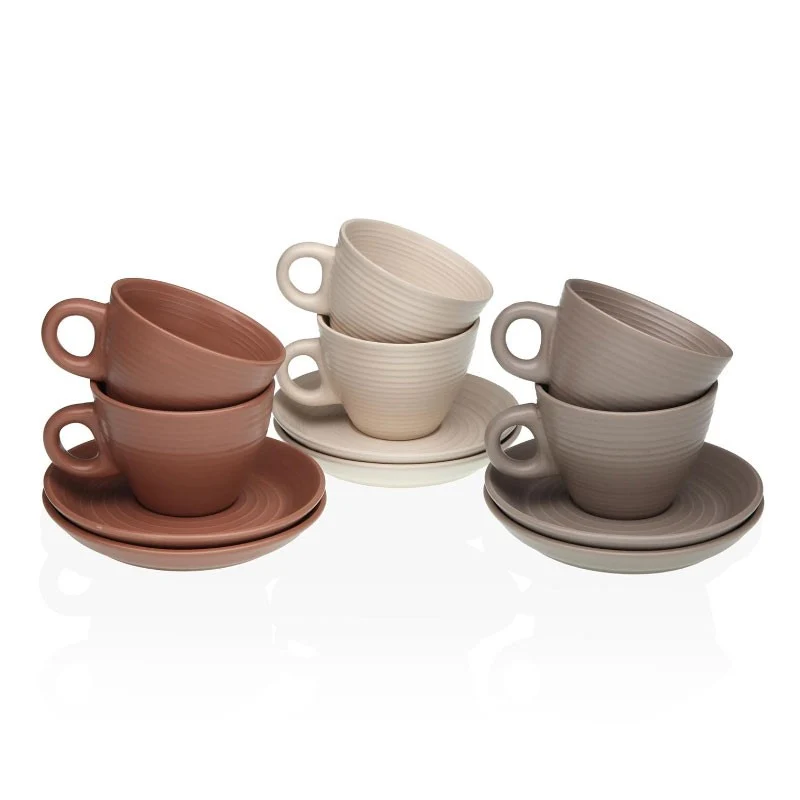 SET 6 TAZAS TE CON PLATO AWA