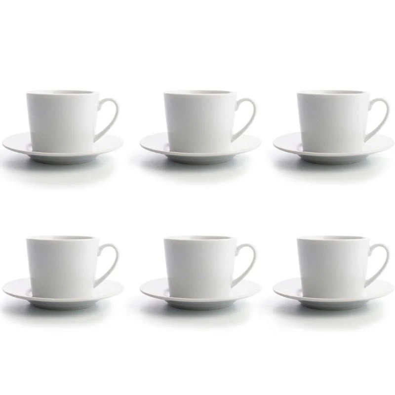 SET 6 TAZAS TE 220CC PORC. RENOVA BL QD