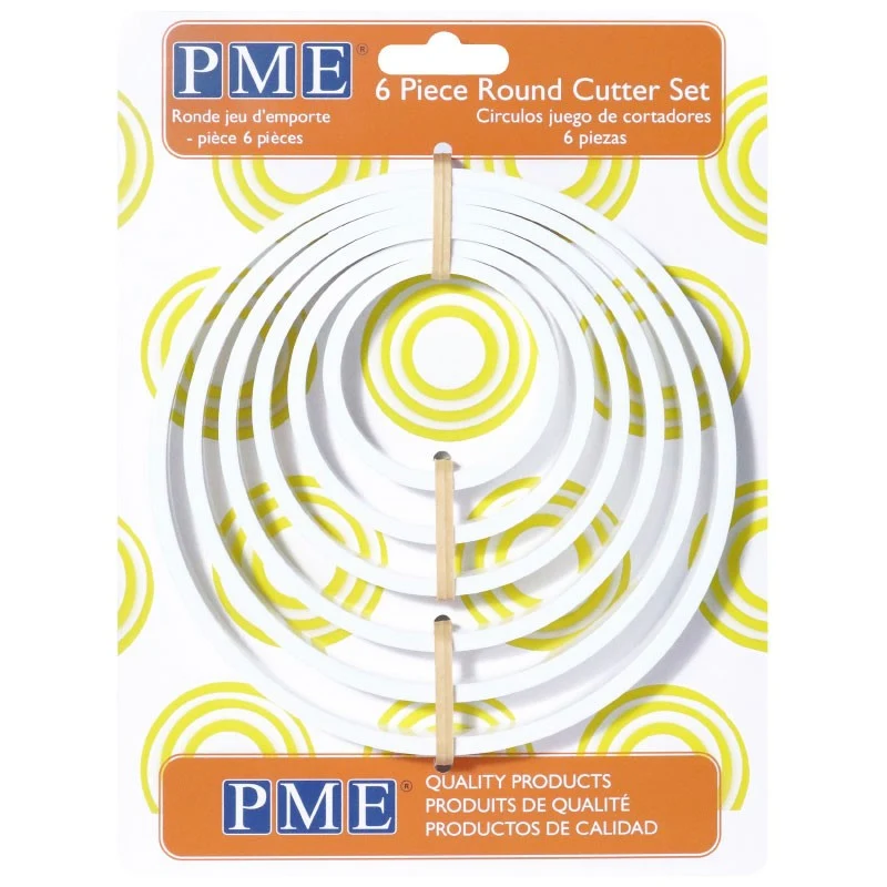 SET 6 CORTADORES CIRCULOS PLASTICO PME