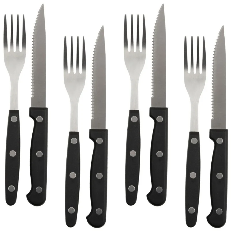 SET 4 TENEDORES Y 4 CUCHILLOS