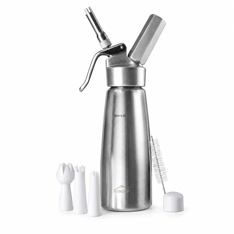SIFÓN CREMA ACERO INOX + ALUMINIO 0,5L
