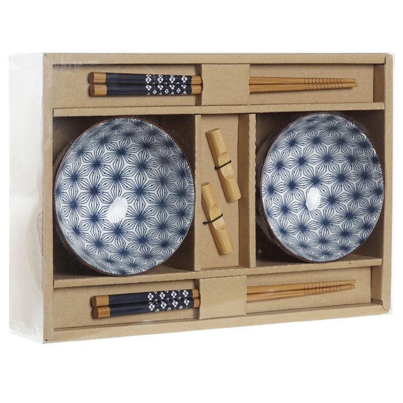 SET SUSHI 6 PIEZAS GRES AZUL