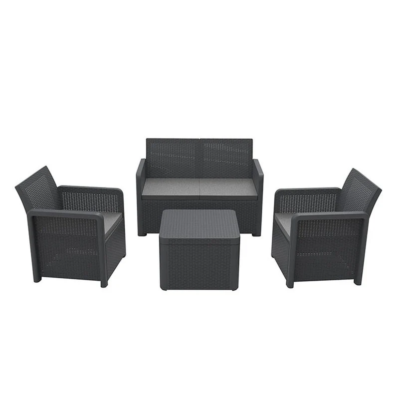SET MUEBLES JARDÍN NASSAU STORAGE GRAFITO