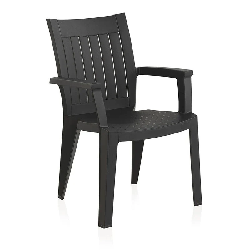 SET 4 SILLAS RESINA PACIFIC ANTRACITA