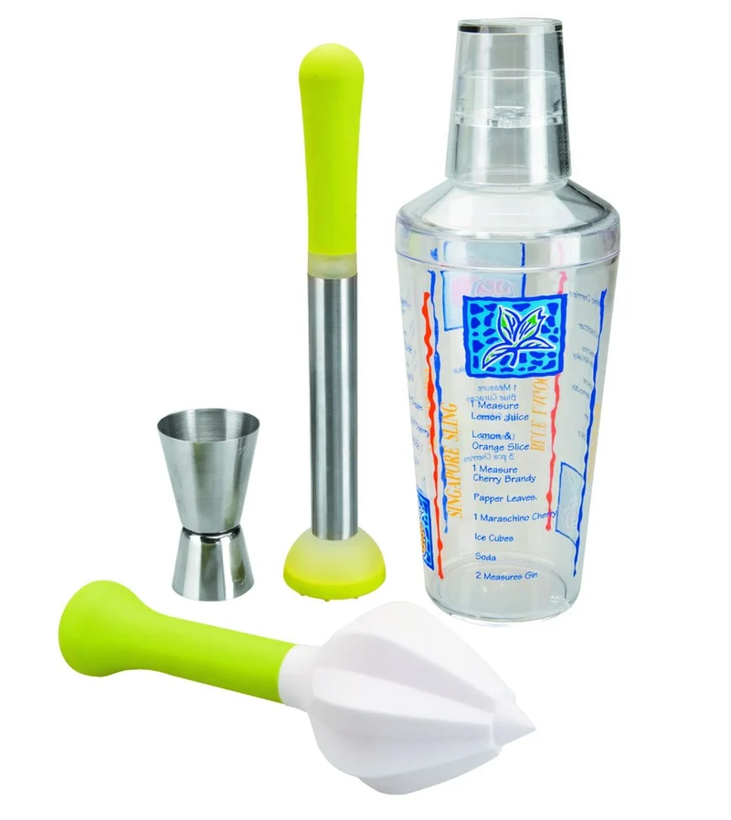 SET 4 PIEZAS PARA COCTELES