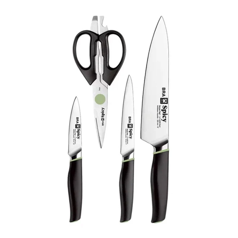 SET 3 CUCHILLOS Y TIJERAS SPICY