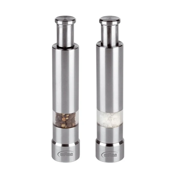 SET 2 MOLINILLOS PIMIENTA Y SAL INOX