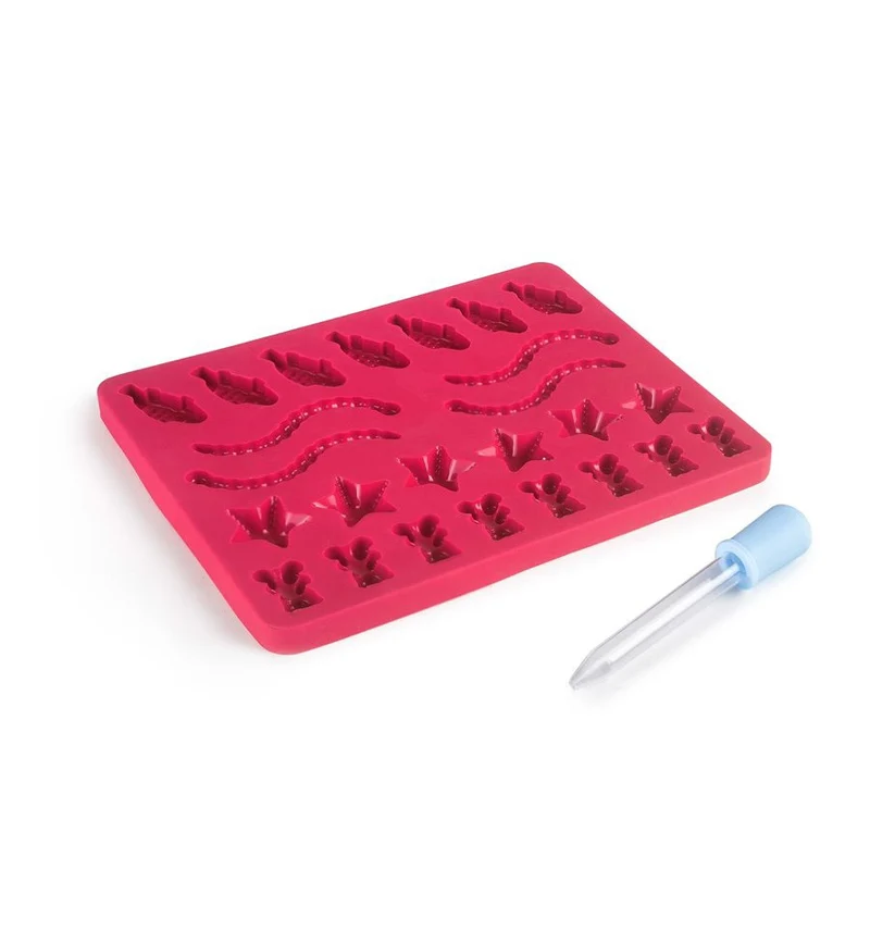 SET 2 MOLDES GOMINOLAS ANIMALES - FRUTAS