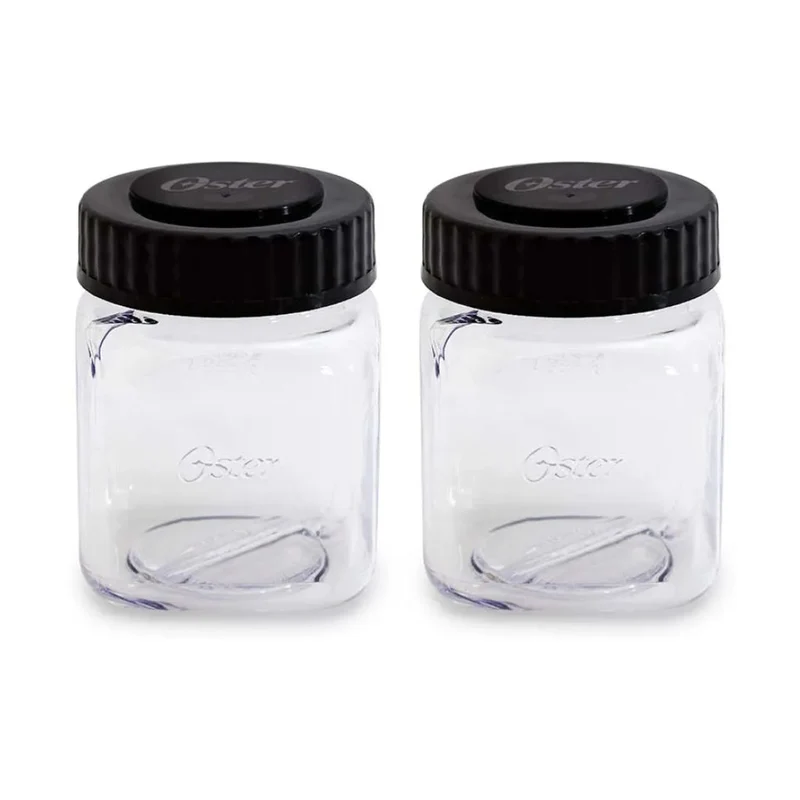 Oster Set Mini Jarras de Plástico Resistente 300 Ml, 2 Piezas